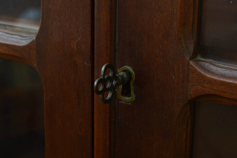Vintage Walnut China Cabinet