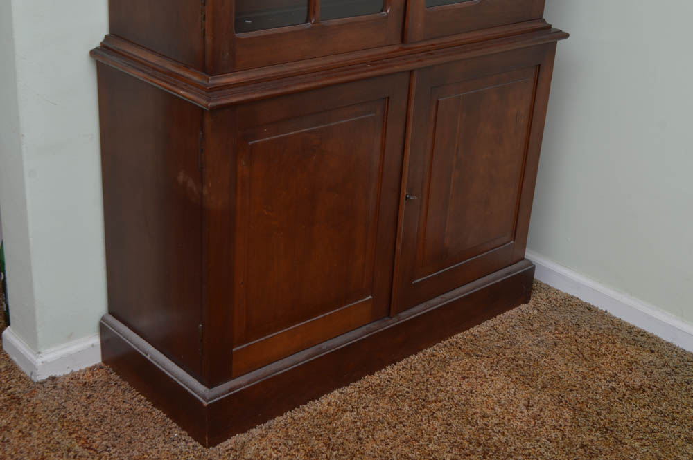 Vintage Walnut China Cabinet