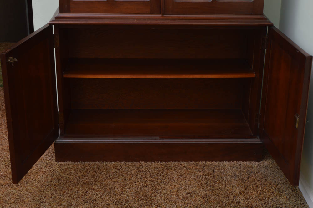 Vintage Walnut China Cabinet