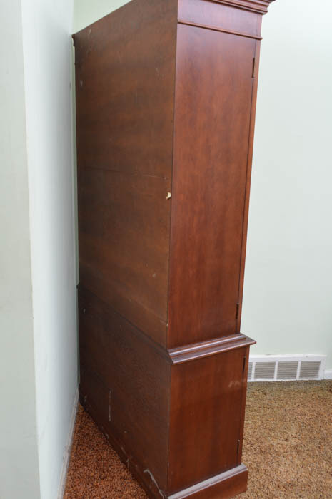 Vintage Walnut China Cabinet