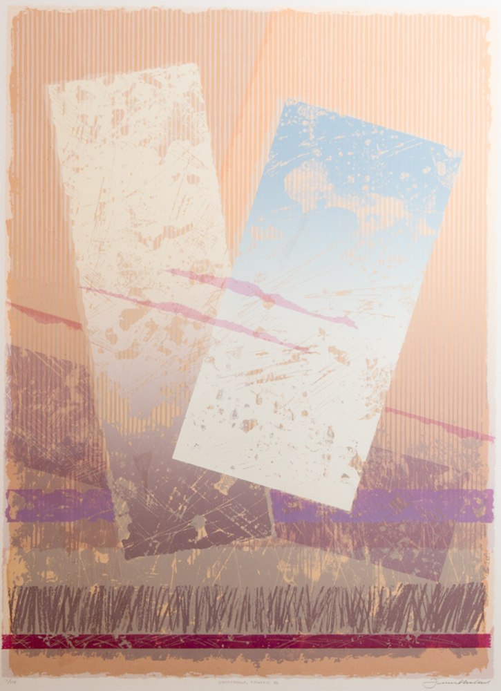 "Crosstown Traffic I & II" Signed Modern Art Serigraphs