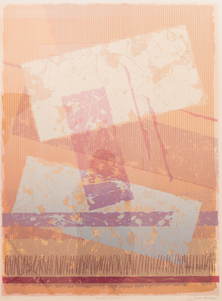 "Crosstown Traffic I & II" Signed Modern Art Serigraphs