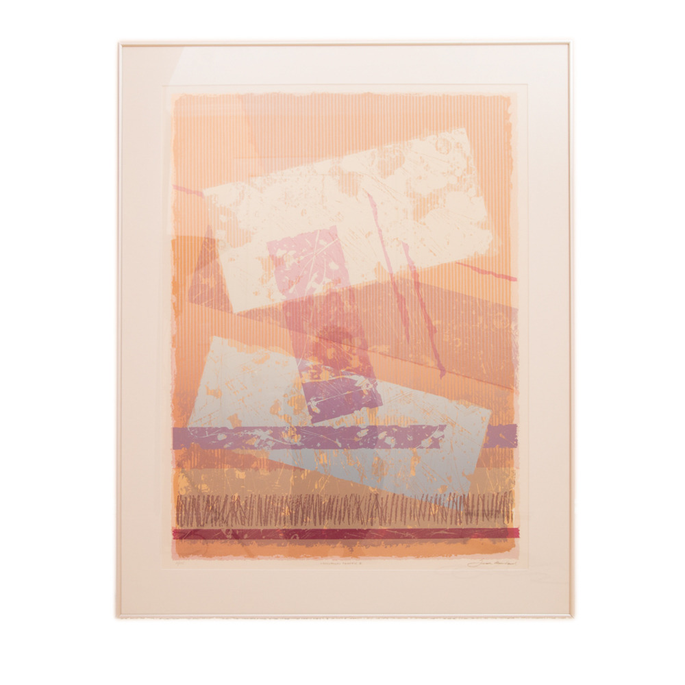 "Crosstown Traffic I & II" Signed Modern Art Serigraphs