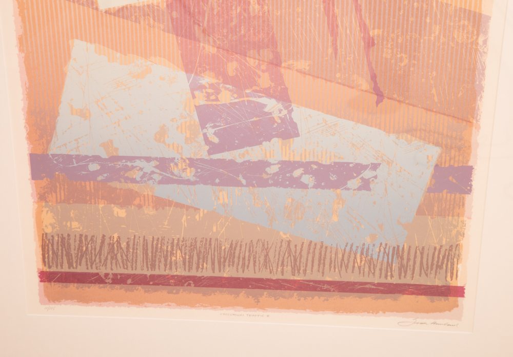 "Crosstown Traffic I & II" Signed Modern Art Serigraphs