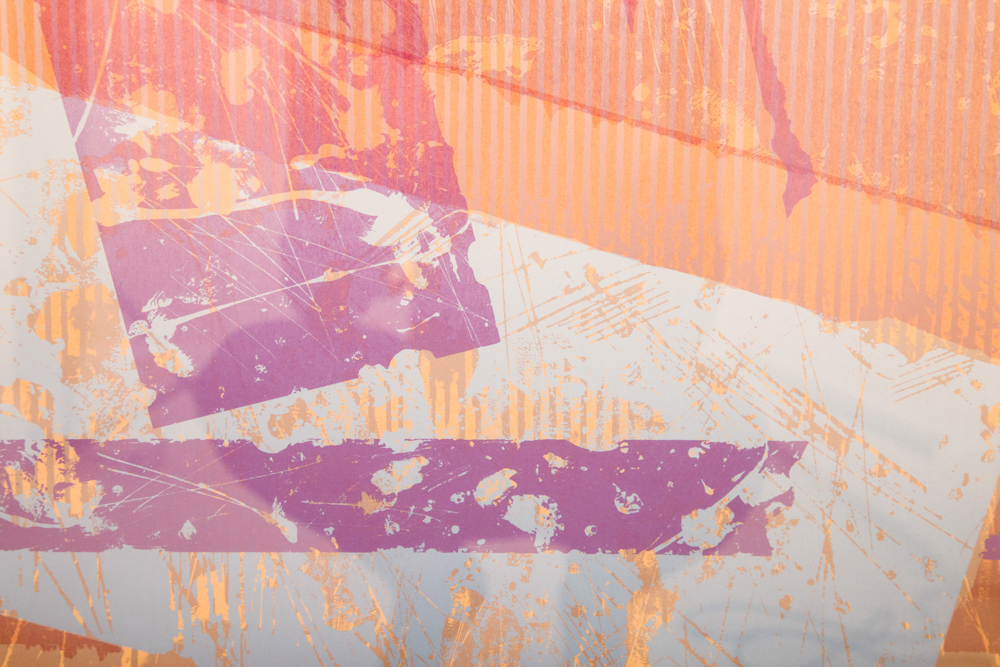 "Crosstown Traffic I & II" Signed Modern Art Serigraphs