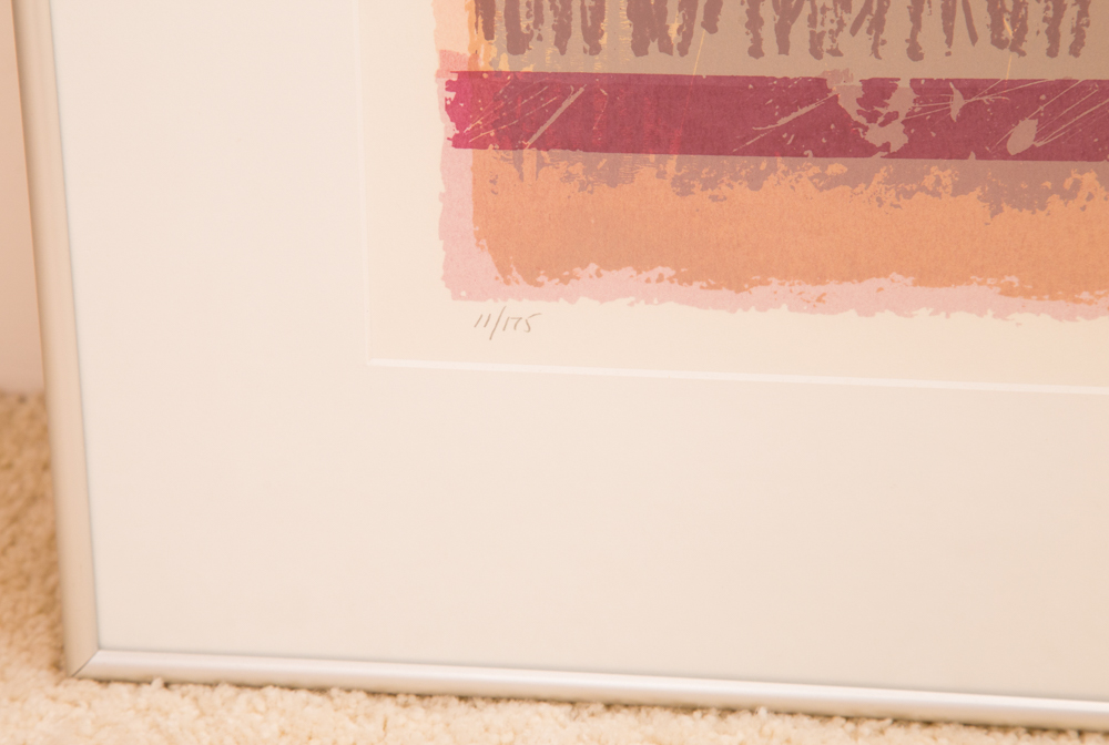 "Crosstown Traffic I & II" Signed Modern Art Serigraphs