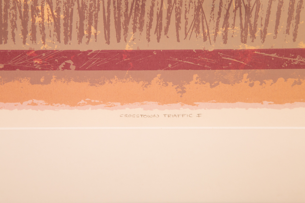"Crosstown Traffic I & II" Signed Modern Art Serigraphs