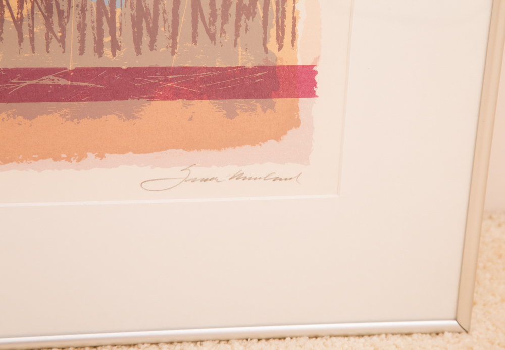 "Crosstown Traffic I & II" Signed Modern Art Serigraphs