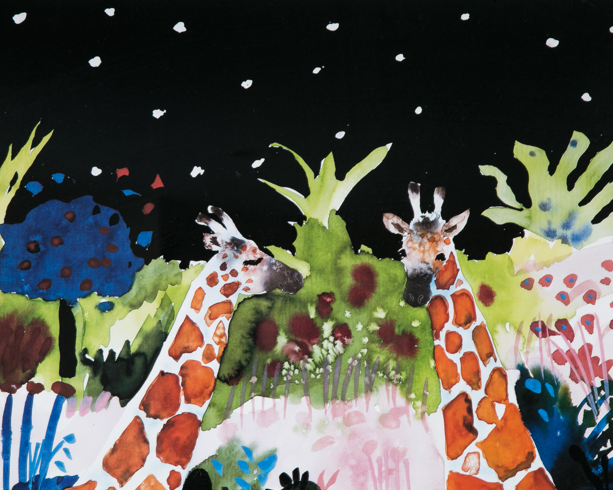 Mike Smith "Giraffes in Karlsruhe" Offset Lithograph