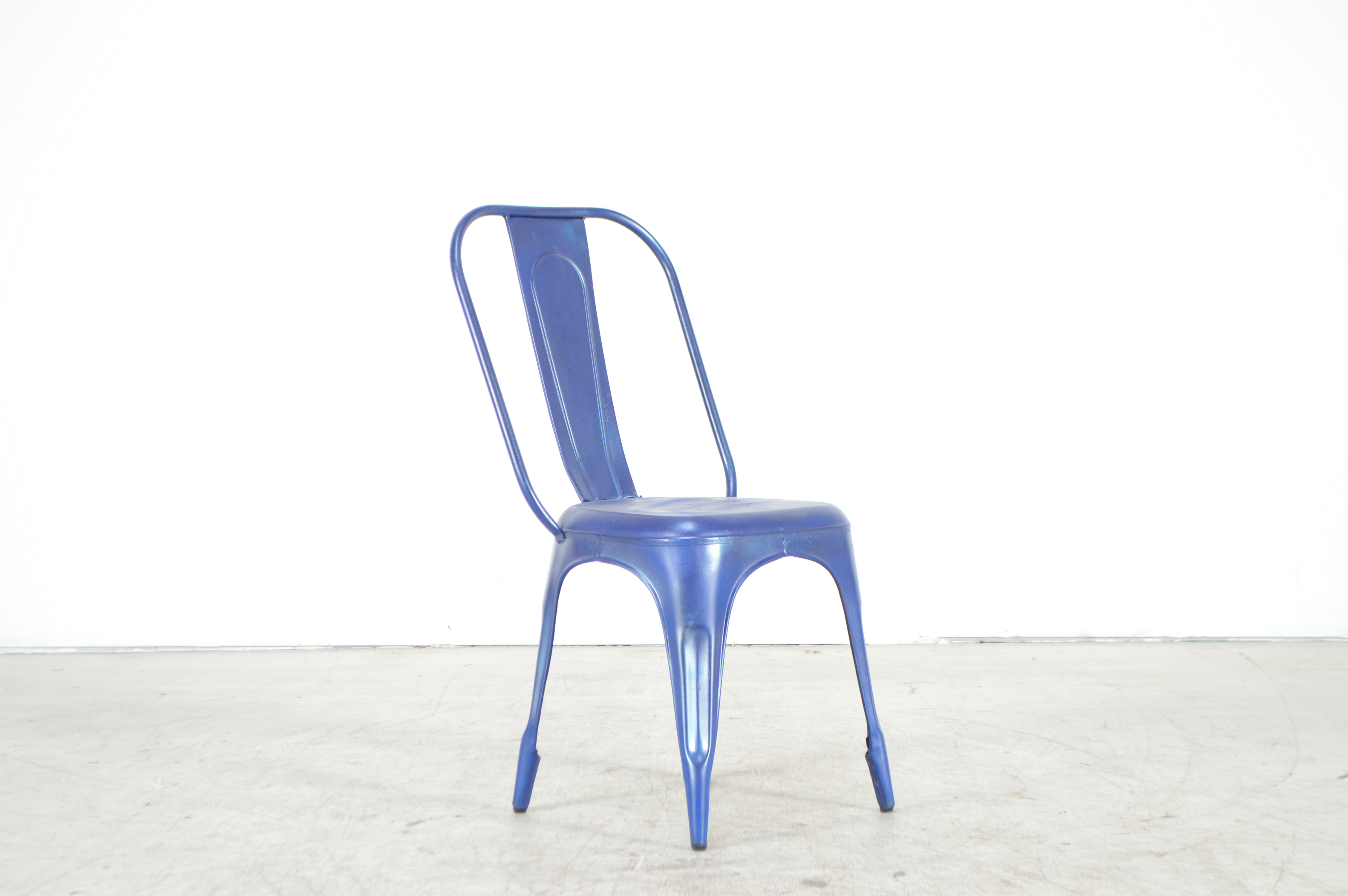 Blue Painted Aluminum Chairs