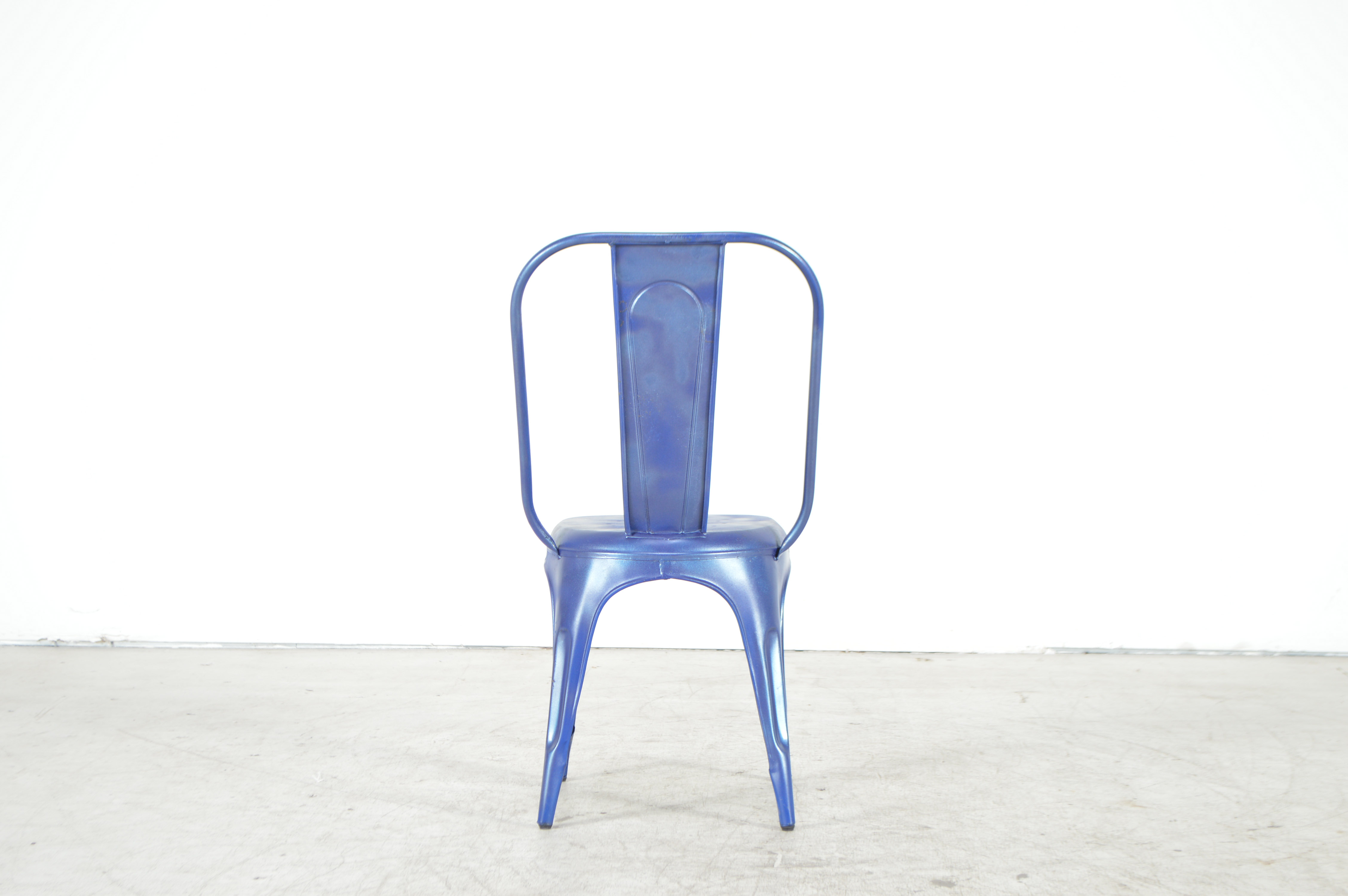 Blue Painted Aluminum Chairs