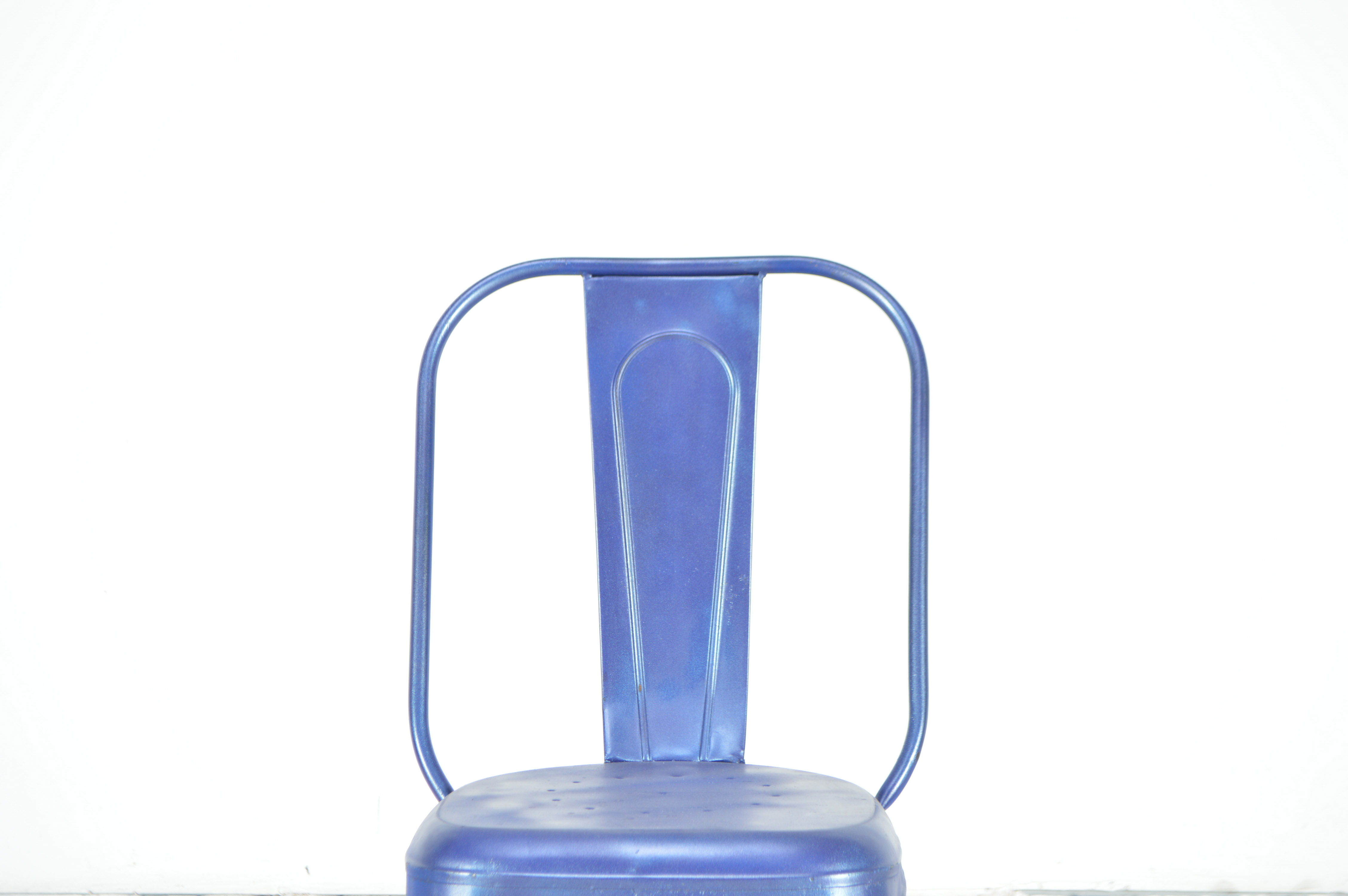 Blue Painted Aluminum Chairs