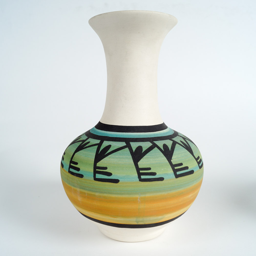 Native American Ute Mountain Tribe Pottery Bowl and Vase