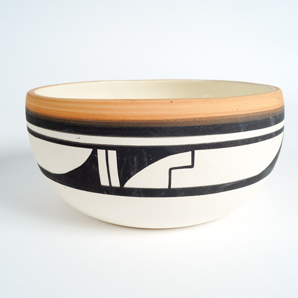 Native American Ute Mountain Tribe Pottery Bowl and Vase