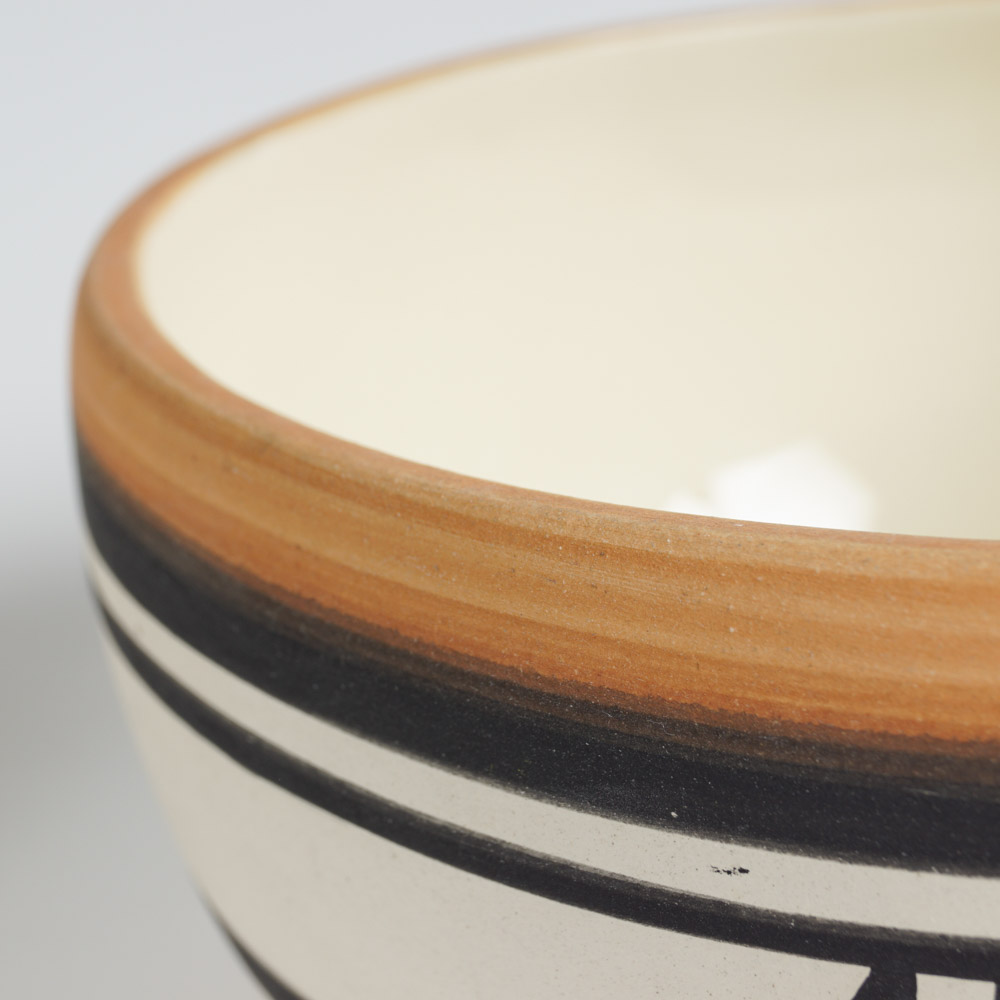 Native American Ute Mountain Tribe Pottery Bowl and Vase