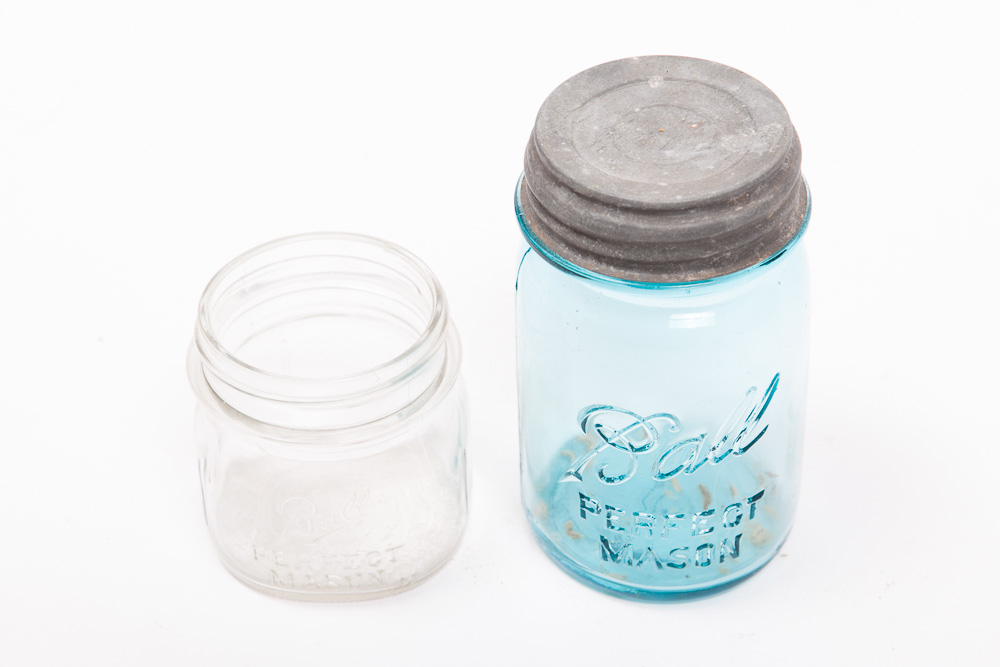 Collection of Vintage Mason Jars