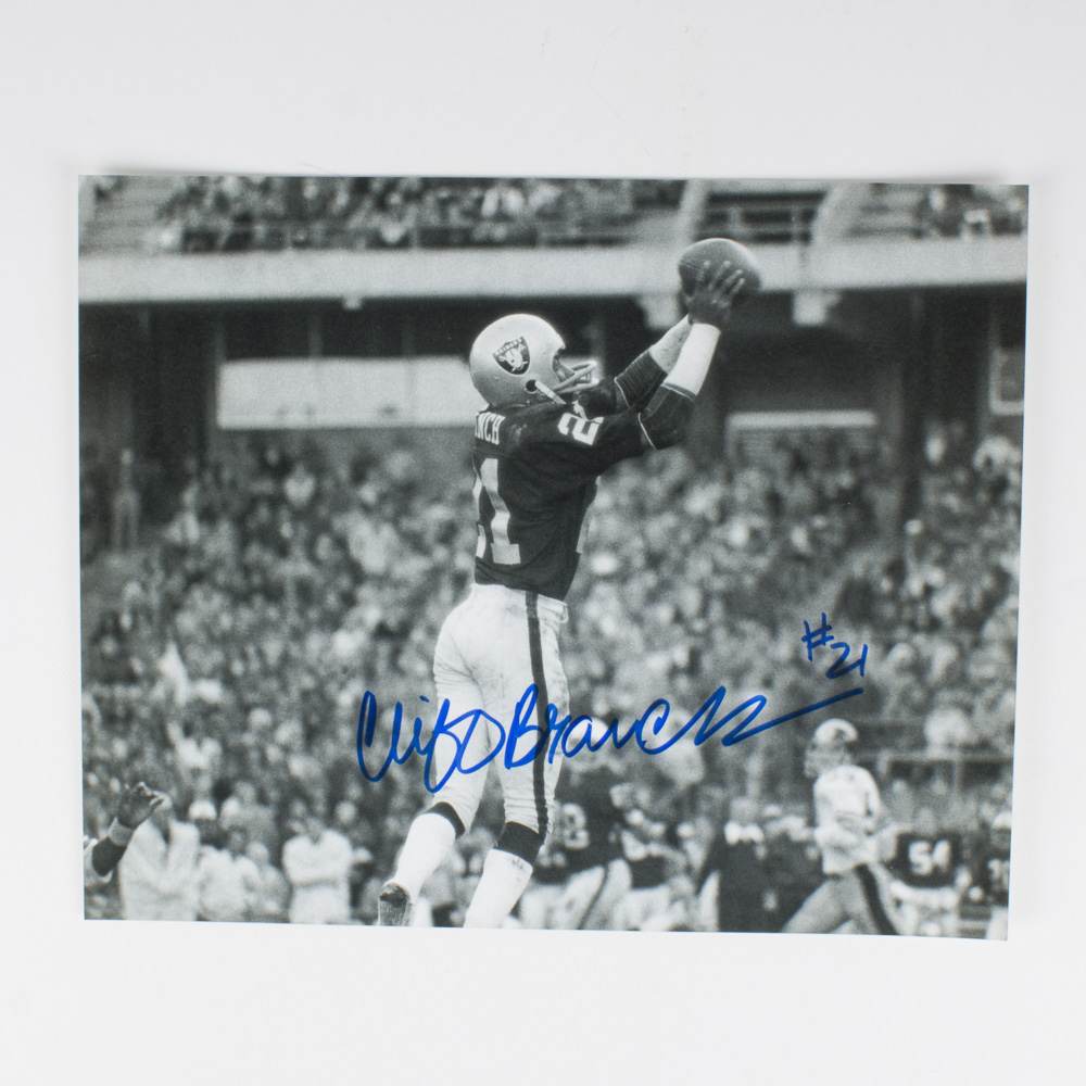 Cliff Branch Signed Raiders Photo