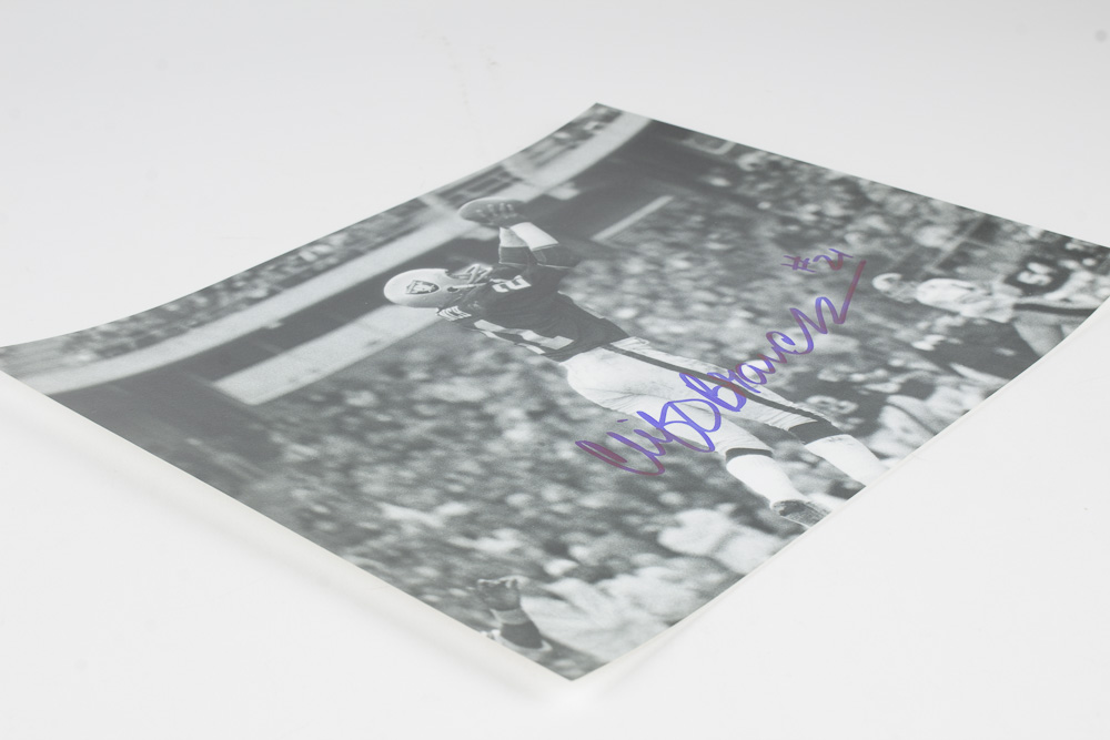 Cliff Branch Signed Raiders Photo