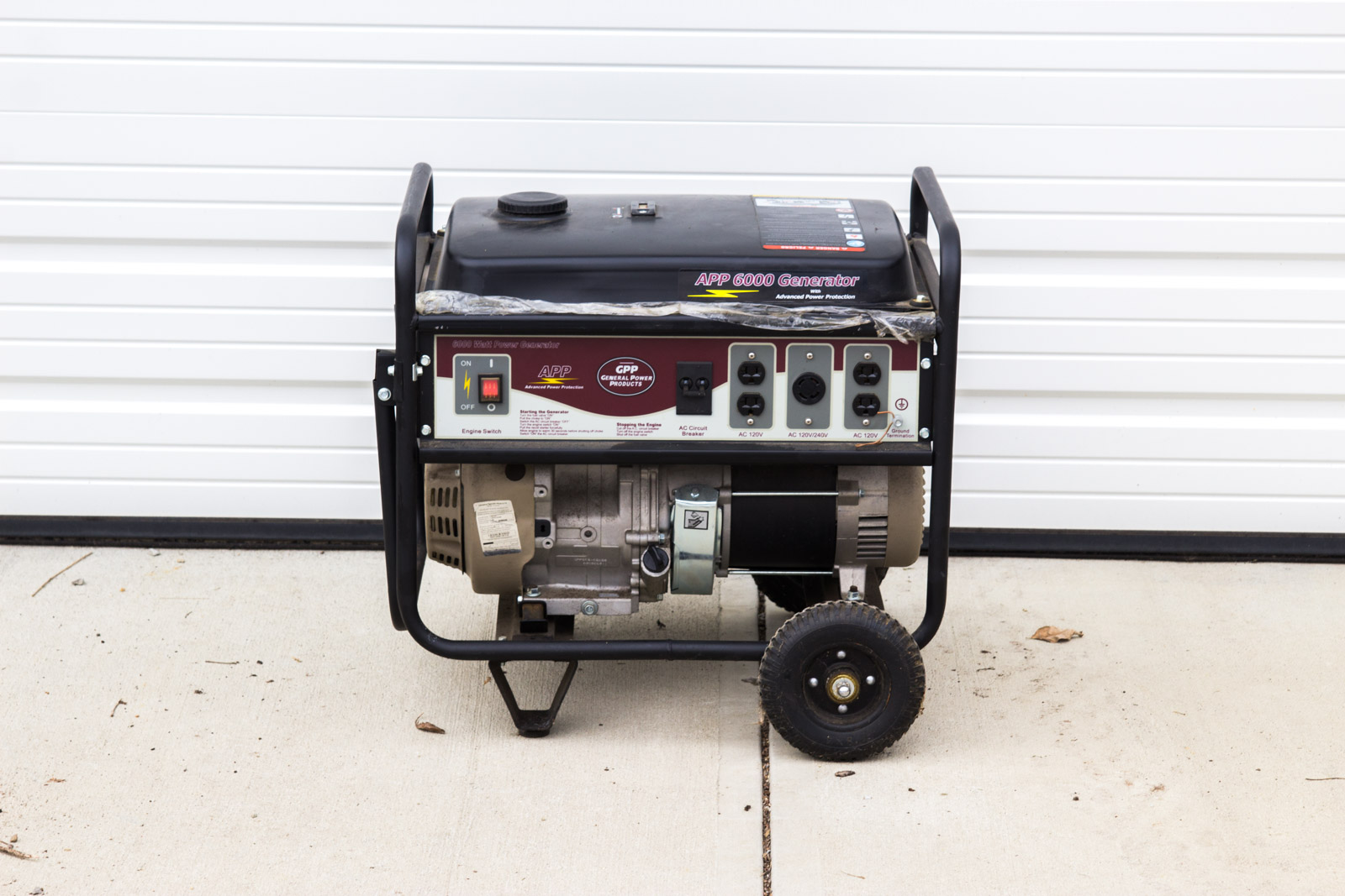 General Power Products APP 6000 Generator on Wheels