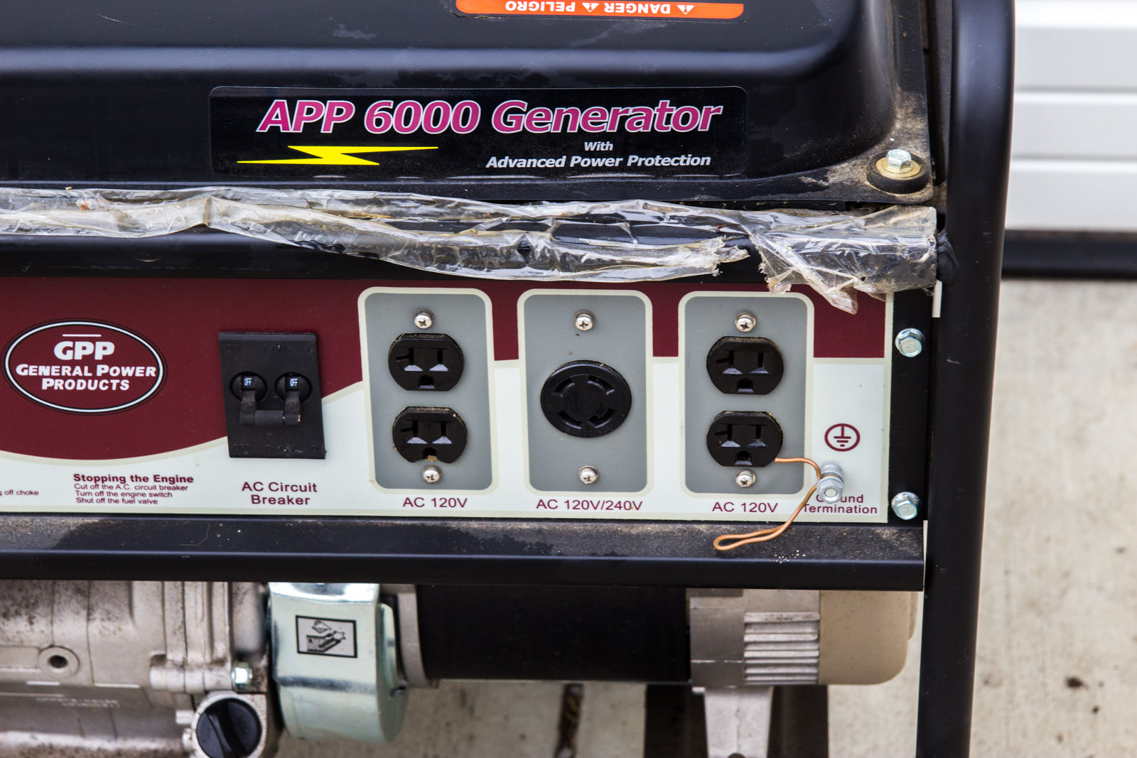 General Power Products APP 6000 Generator on Wheels