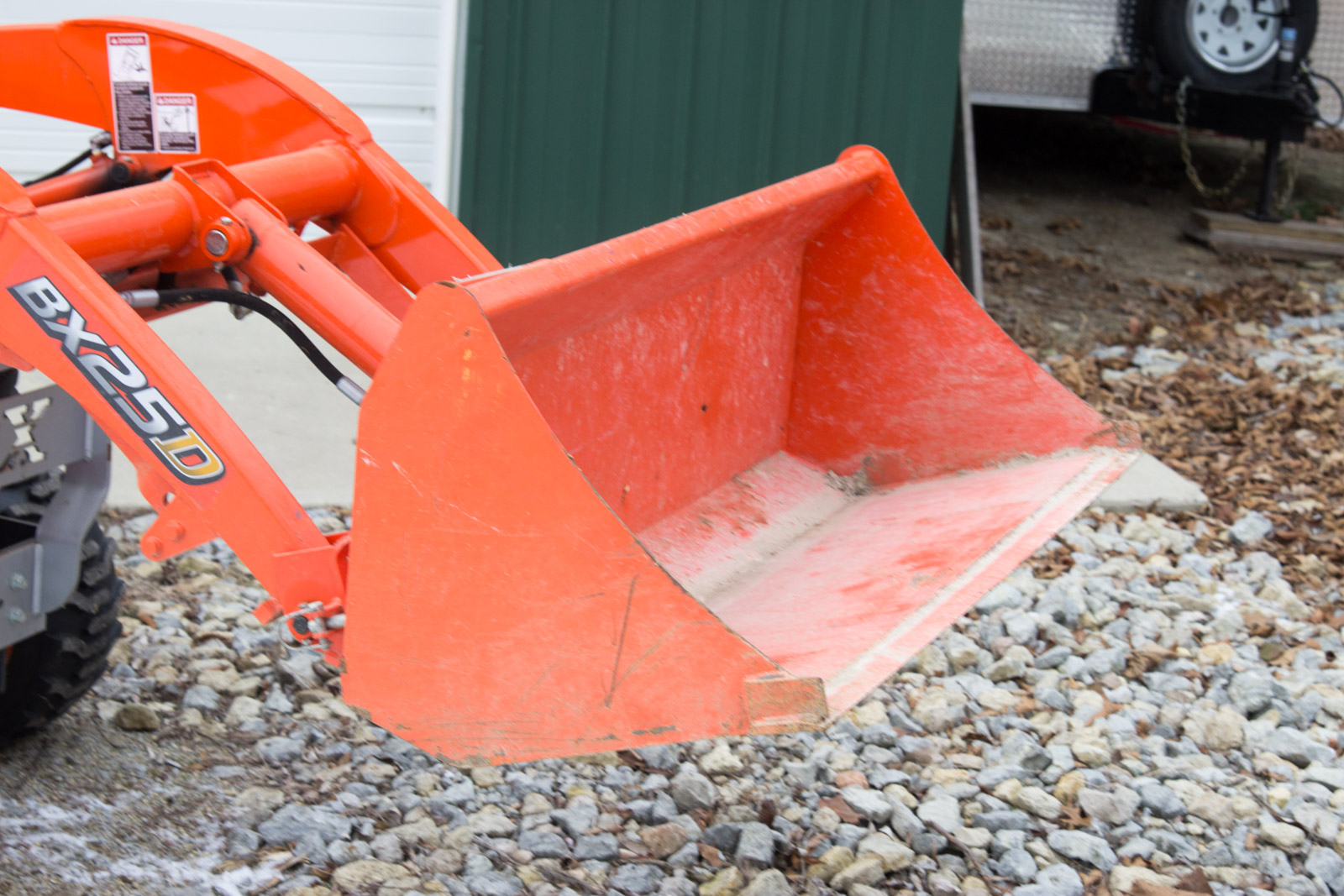 Kubota BX25DLB Tractor with Loader and Backhoe Attachments