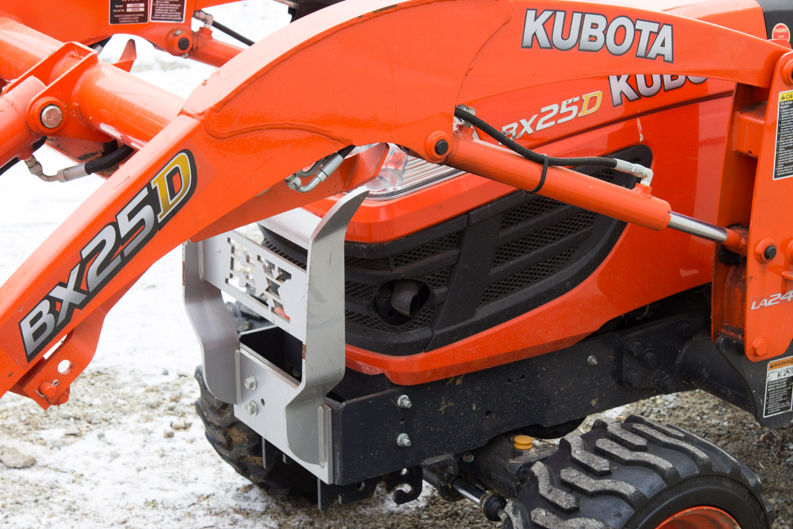Kubota BX25DLB Tractor with Loader and Backhoe Attachments