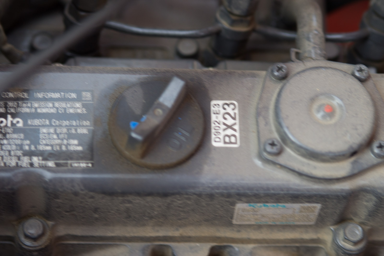 Kubota BX25DLB Tractor with Loader and Backhoe Attachments