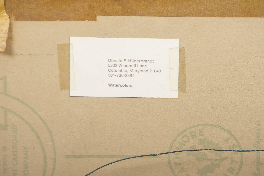 Donald F. Hilderbrandt Watercolor