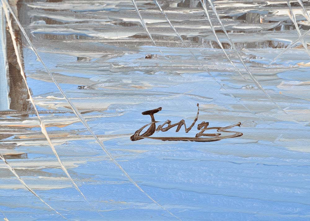 W. Jones Vintage Oil Paintings on Canvas