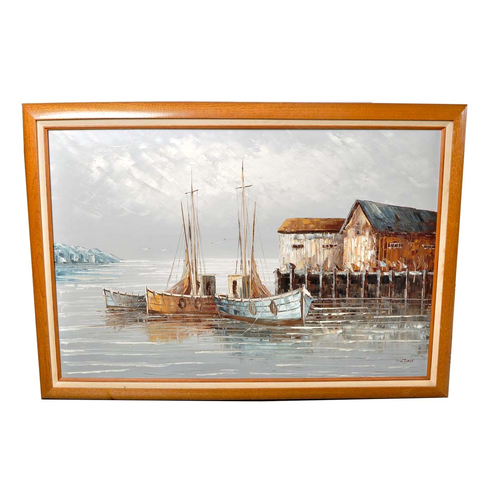 W. Jones Vintage Oil Paintings on Canvas