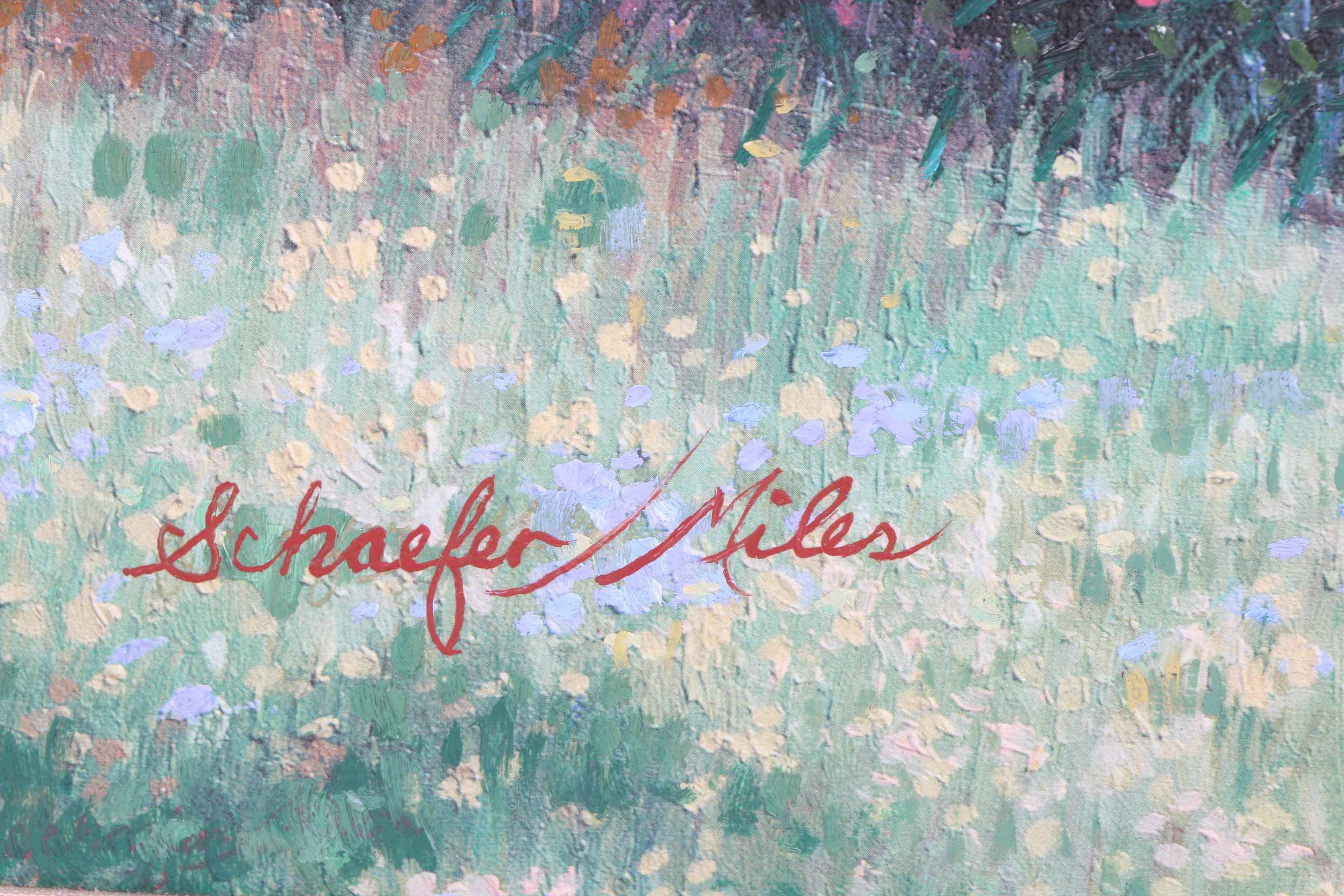 Schaefer/Miles Oil Painting "Azalea Meadows"