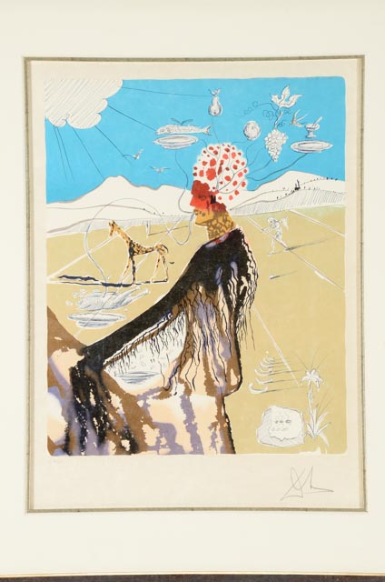 Salvador Dalí Limited Edition Lithograph "The Earth Goddess"