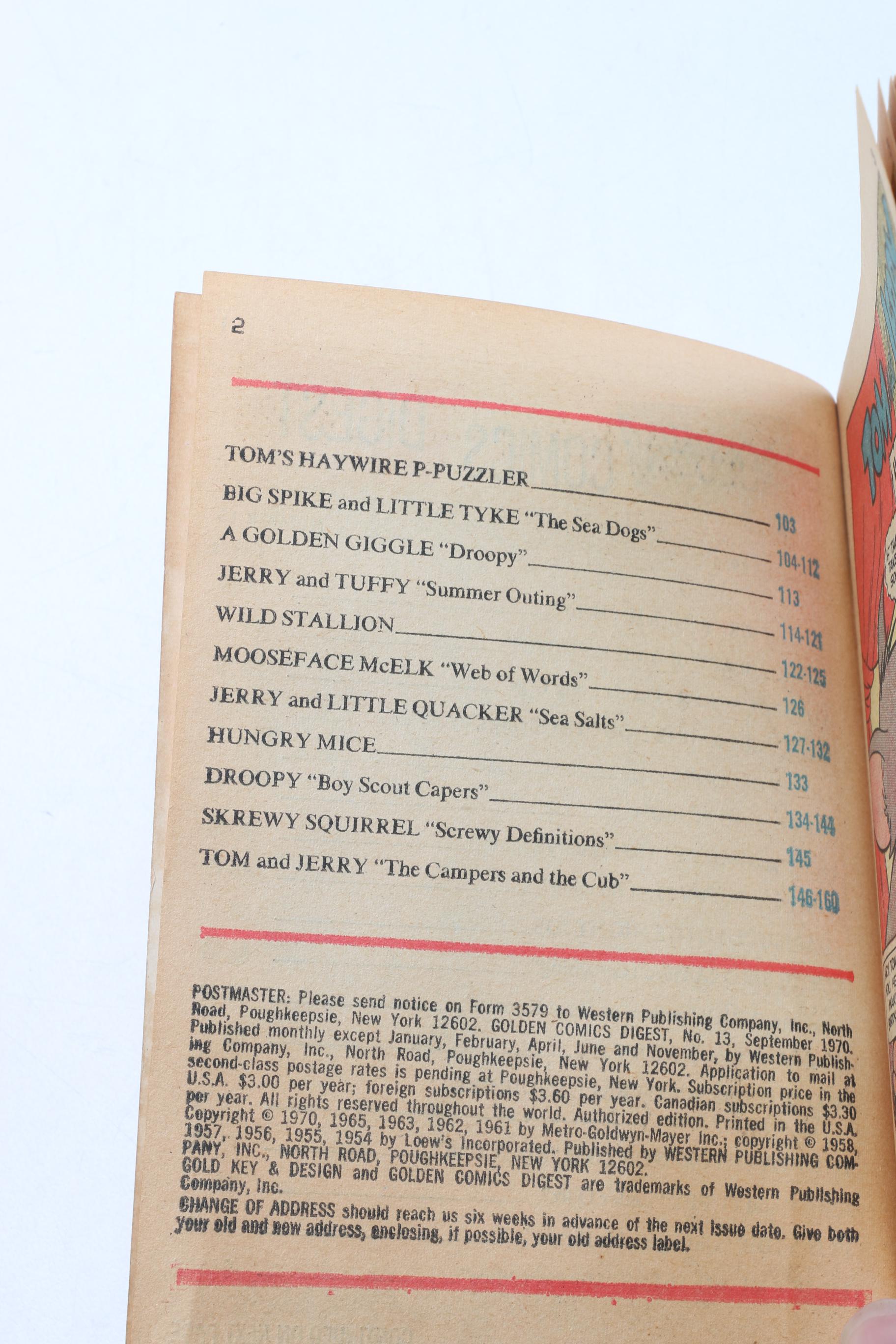 Golden and Walt Disney Comics Digest