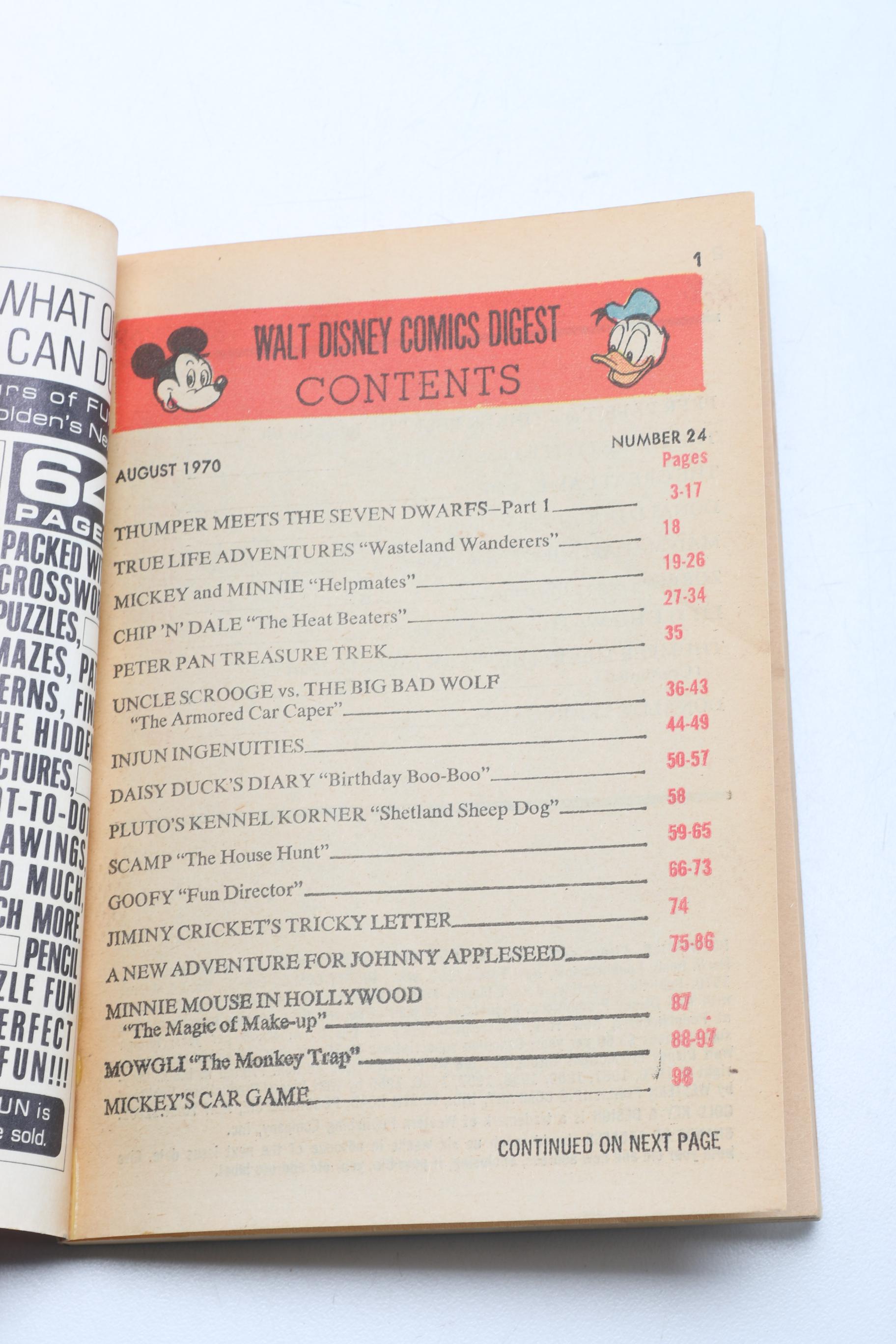 Golden and Walt Disney Comics Digest