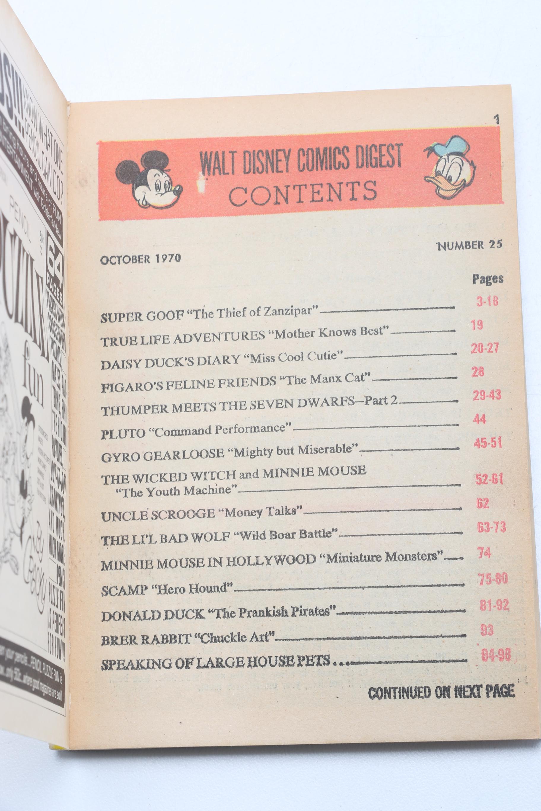 Golden and Walt Disney Comics Digest