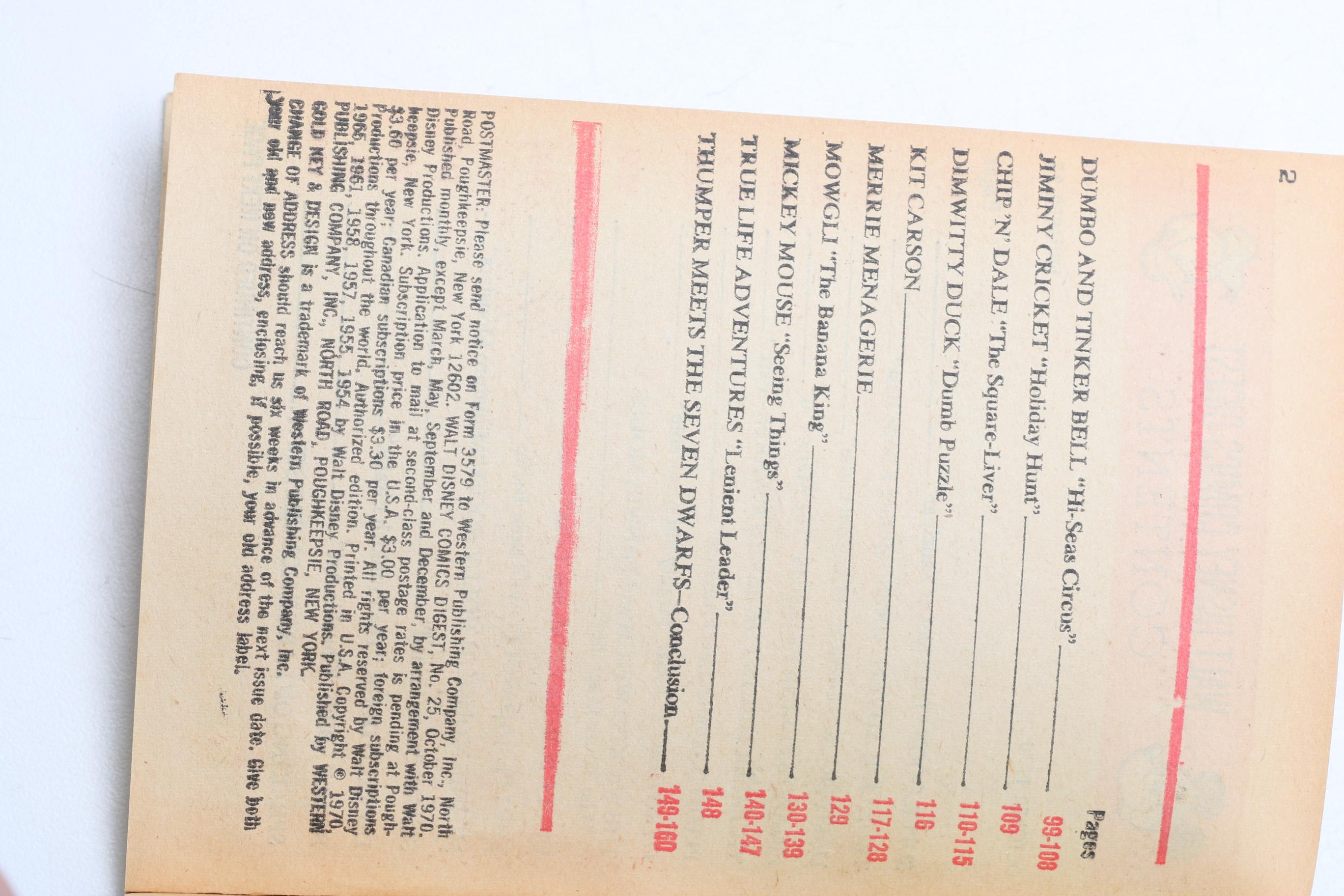 Golden and Walt Disney Comics Digest