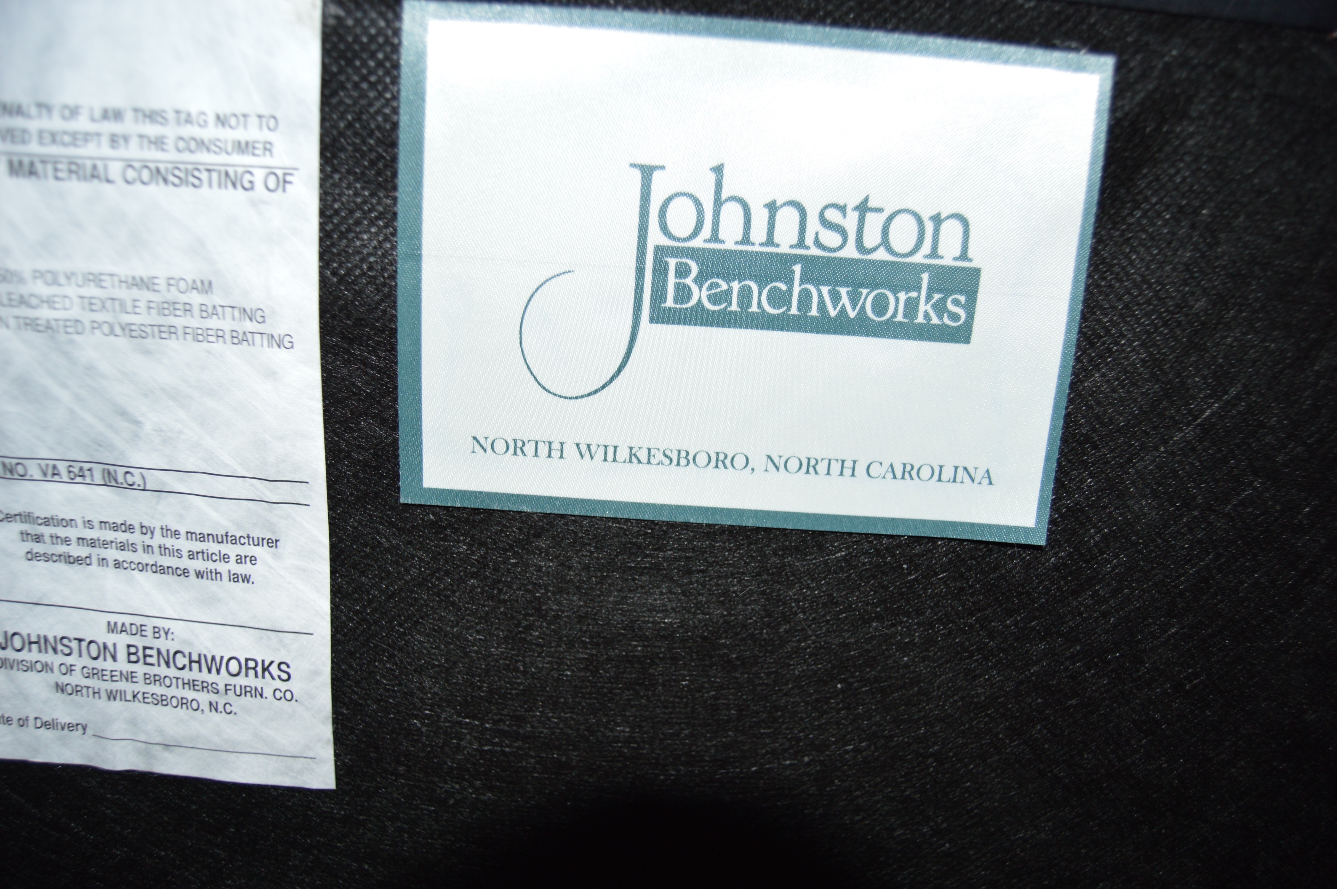 Upholstered Wing Back Chair by Johnston Benchworks