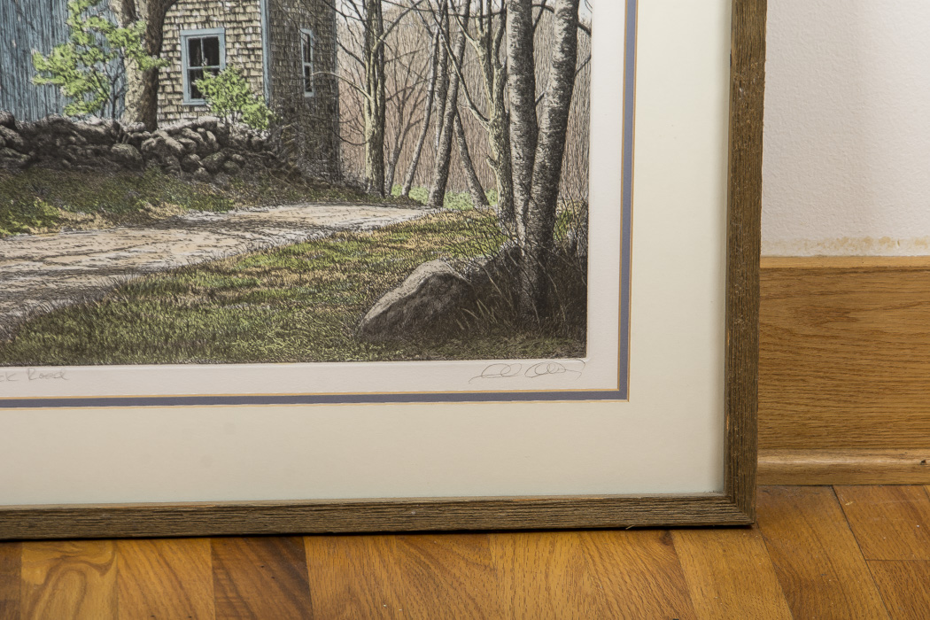 Carol Collette Aquatint Etching on Paper "Back Road"