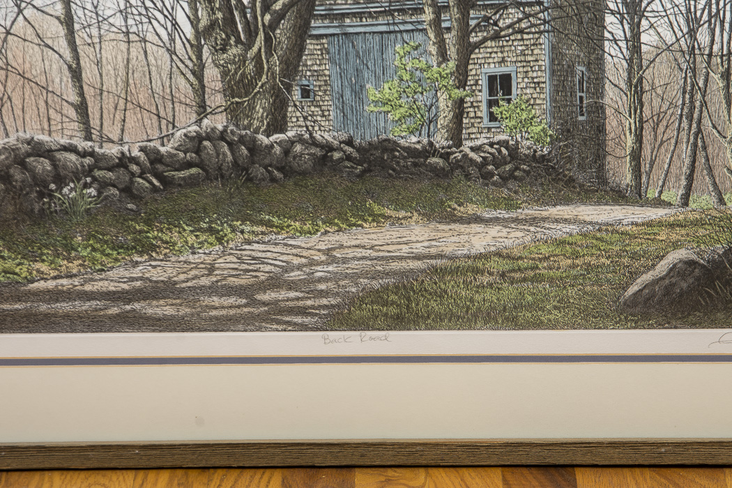 Carol Collette Aquatint Etching on Paper "Back Road"