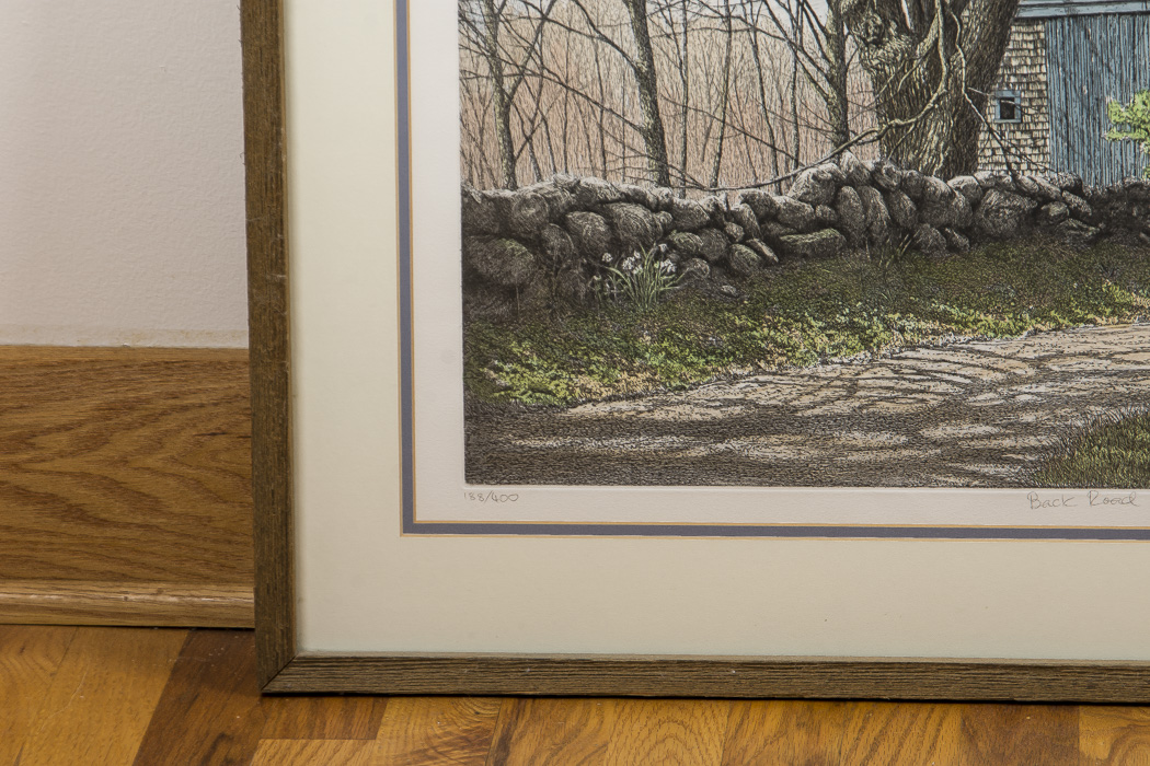 Carol Collette Aquatint Etching on Paper "Back Road"