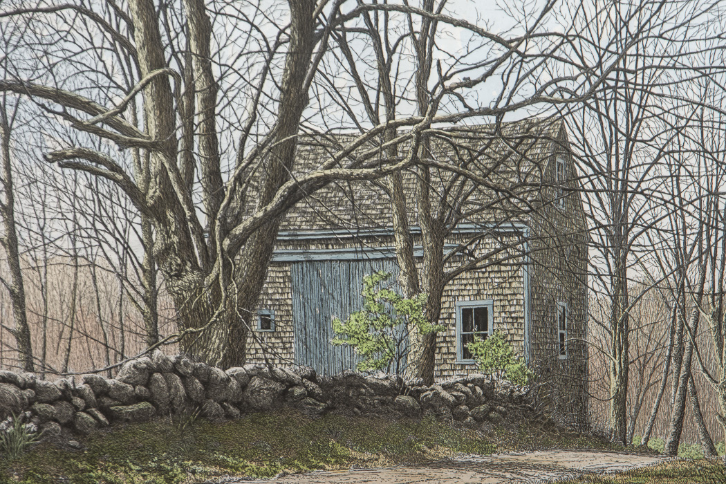 Carol Collette Aquatint Etching on Paper "Back Road"