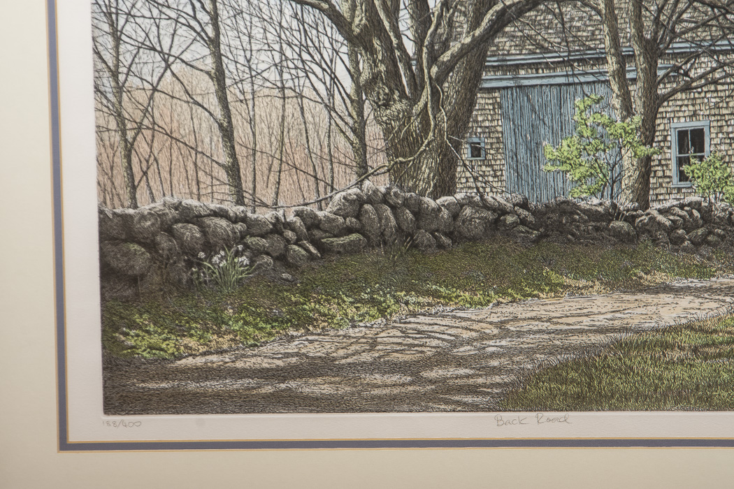 Carol Collette Aquatint Etching on Paper "Back Road"