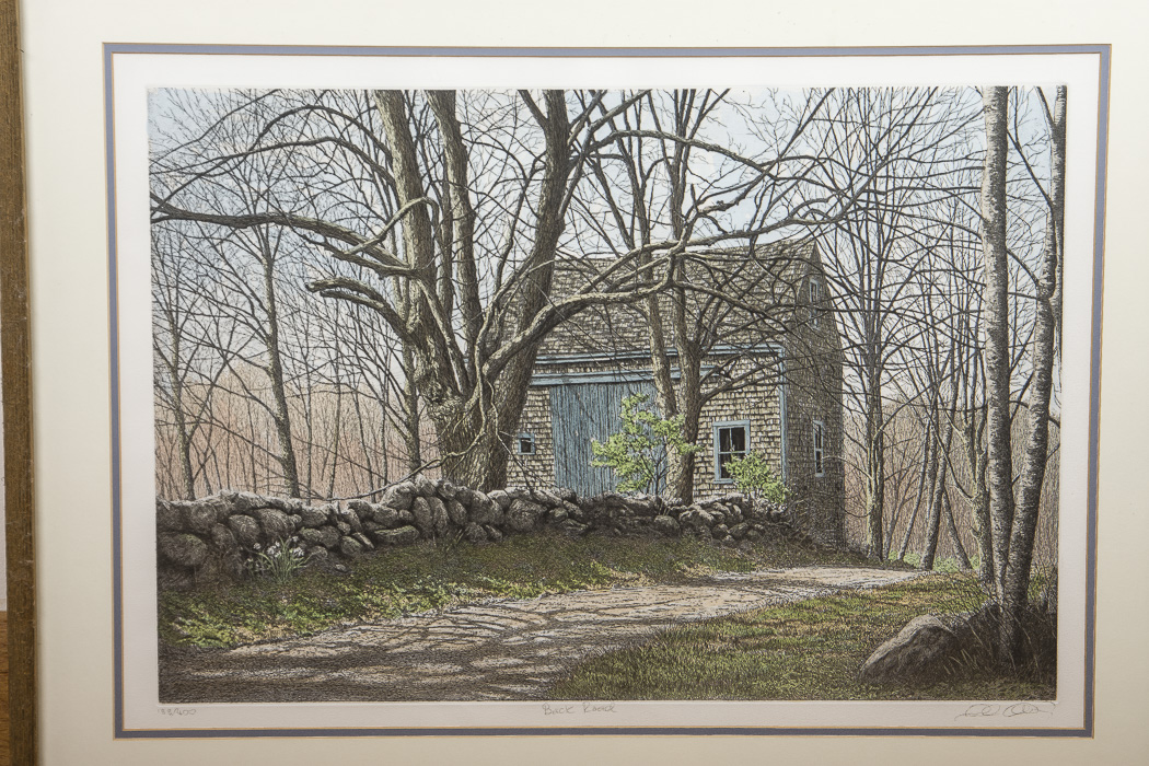 Carol Collette Aquatint Etching on Paper "Back Road"