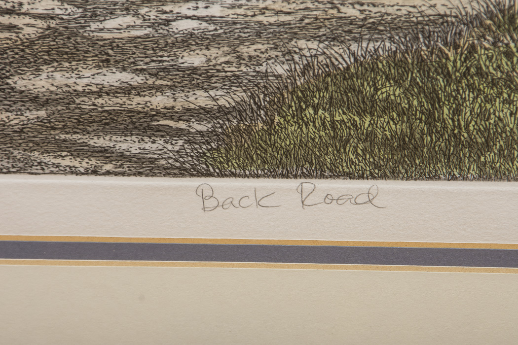 Carol Collette Aquatint Etching on Paper "Back Road"