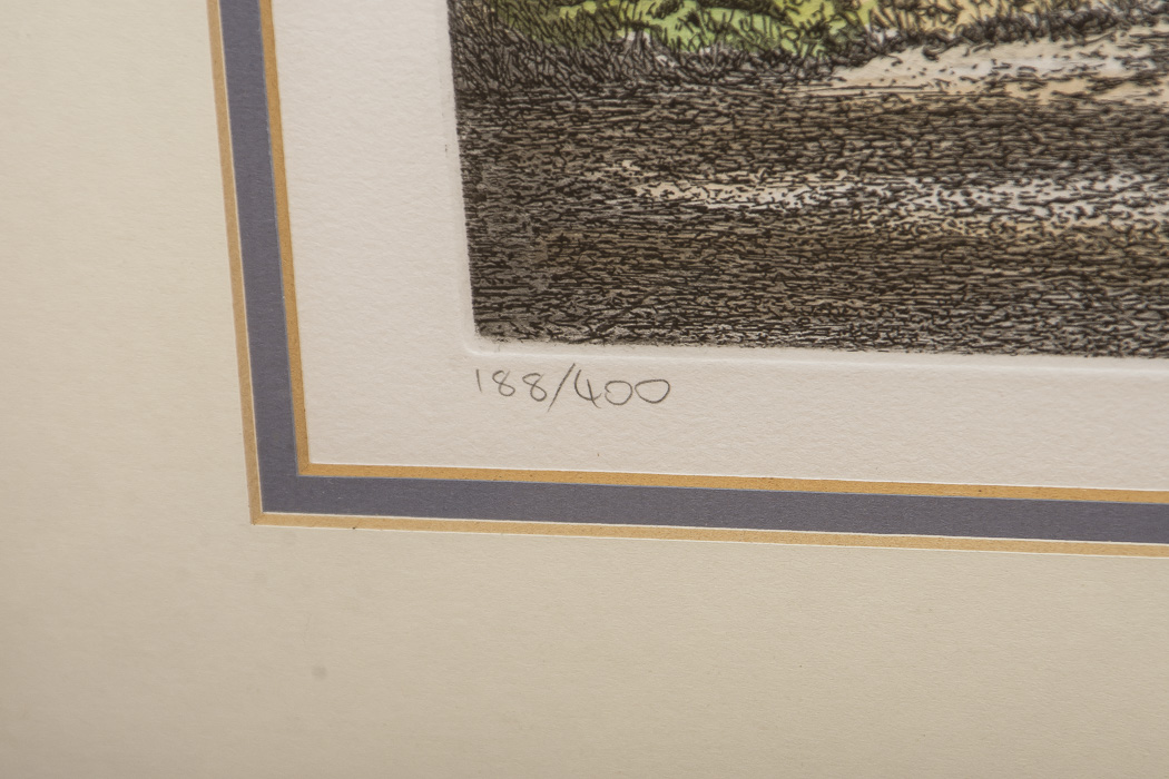 Carol Collette Aquatint Etching on Paper "Back Road"