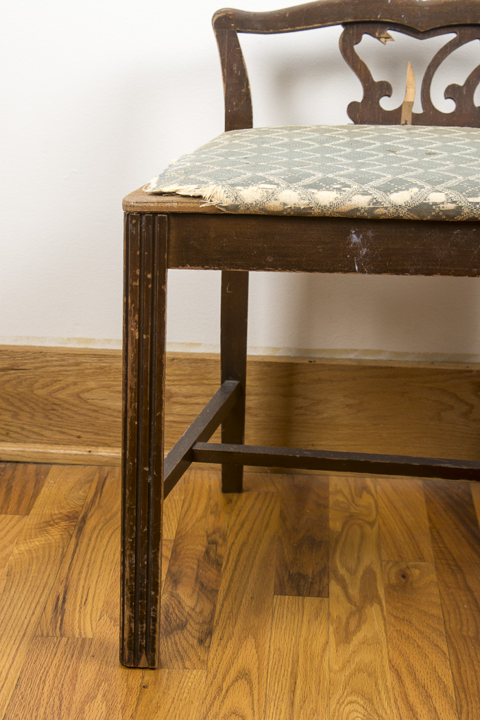 Vintage Low-Back Vanity Chair