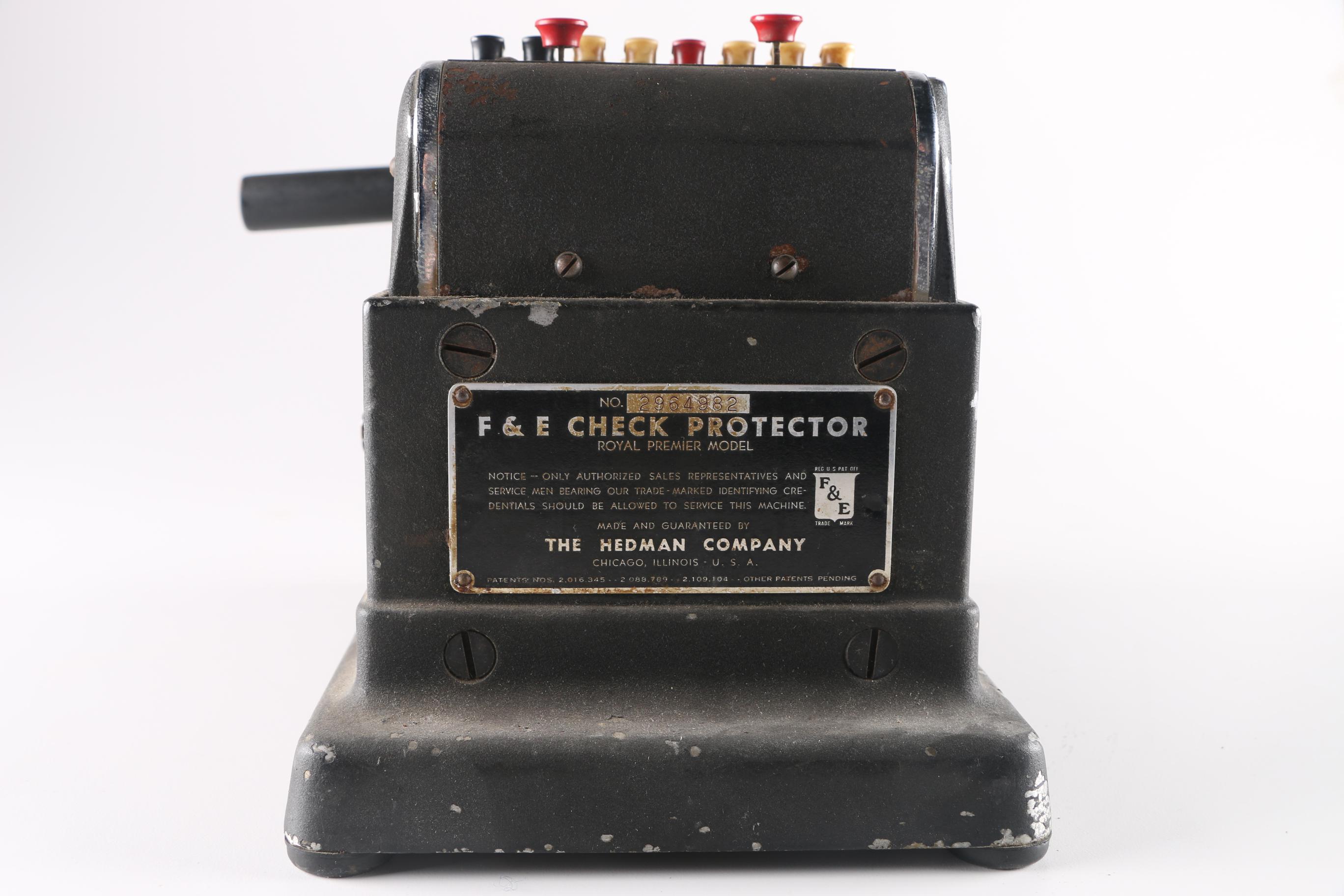 Hedman Company Counting Machine