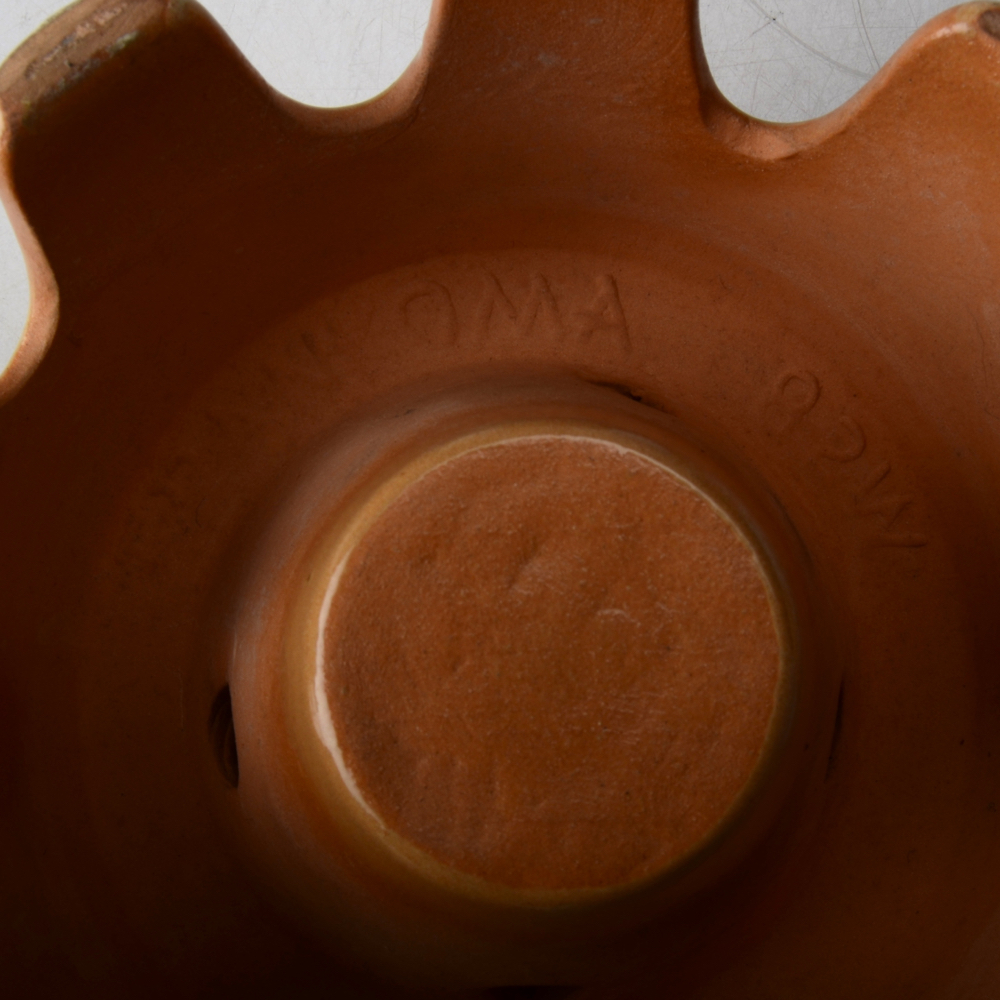 Vintage Frankoma Pottery Jug with Warming Stand