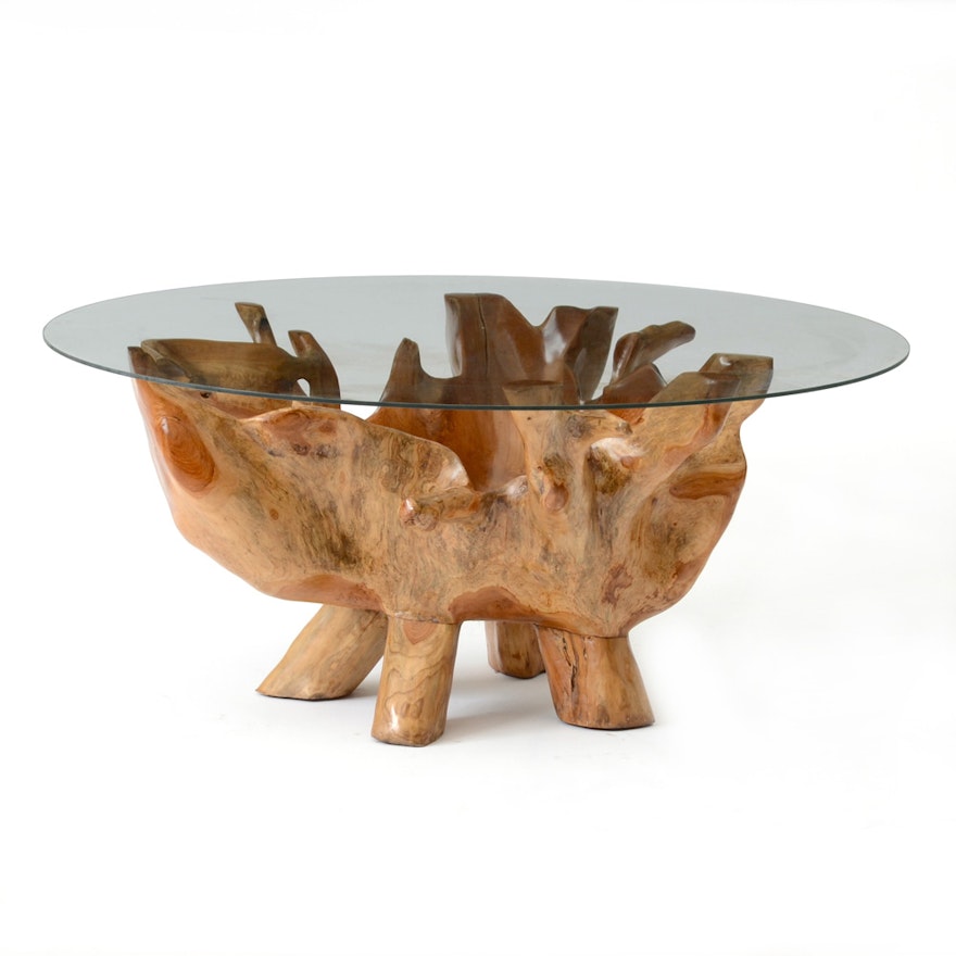 Natural Root Sculpted Coffee Table