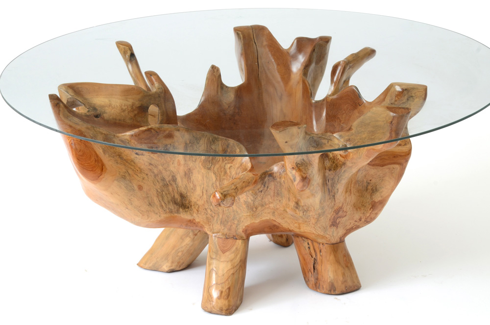 Natural Root Sculpted Coffee Table